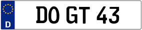 Truck License Plate